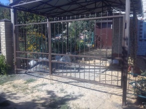 Решетчатые ворота распашные - пример 12 фото в Мытищах