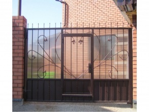 Кованые заборы с поликарбонатом 80 метров фото в Мытищах