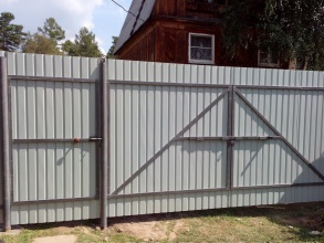 Забор с воротами и калиткой 100 метров фото в Мытищах