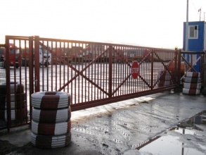 Решетчатые ворота откатные - пример 12 фото в Мытищах